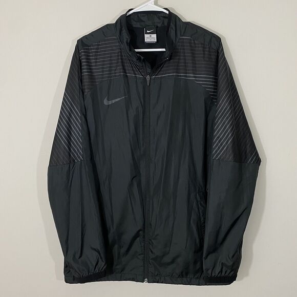Nike Revolution GPX II Soccer Track Jacket Mens Size XL Black Water Resistant - Picture 2 of 9